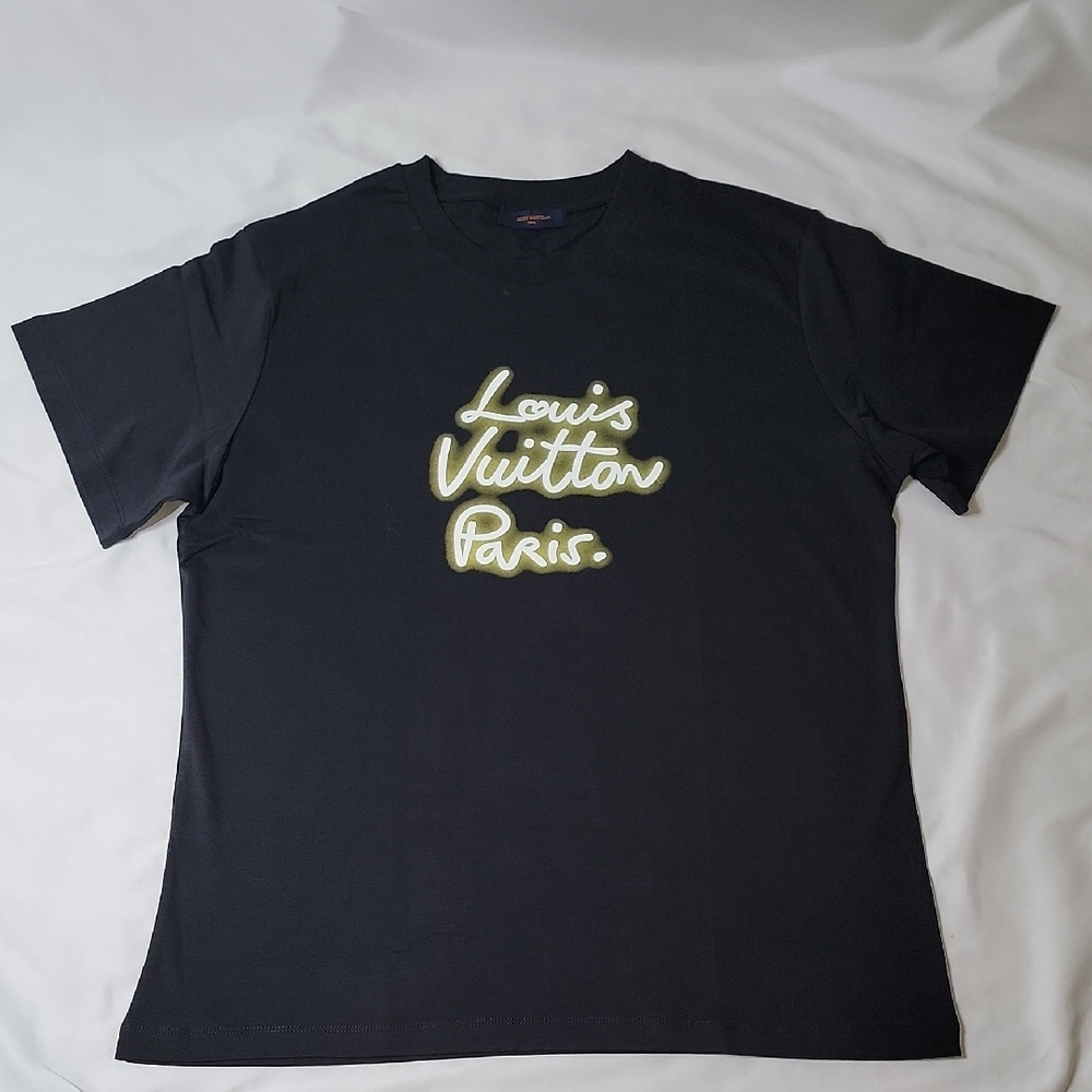 Louis Vuitton Glow Signature Black T Shirt